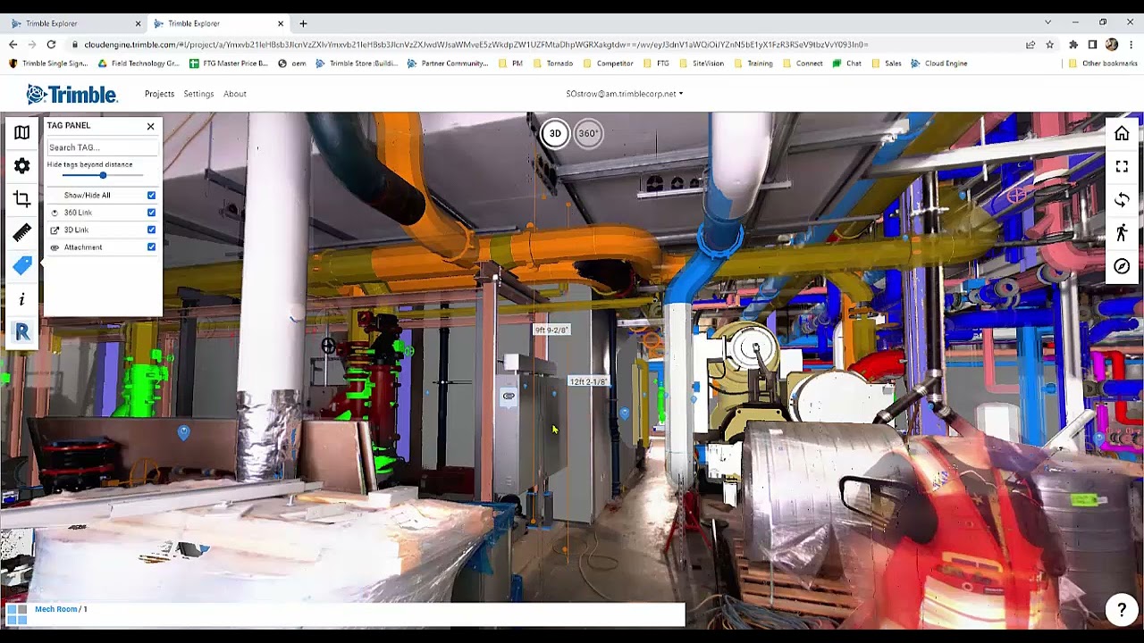 Trimble Cloud Engine, sharing scan data through the web and Azure back to AutoDesk