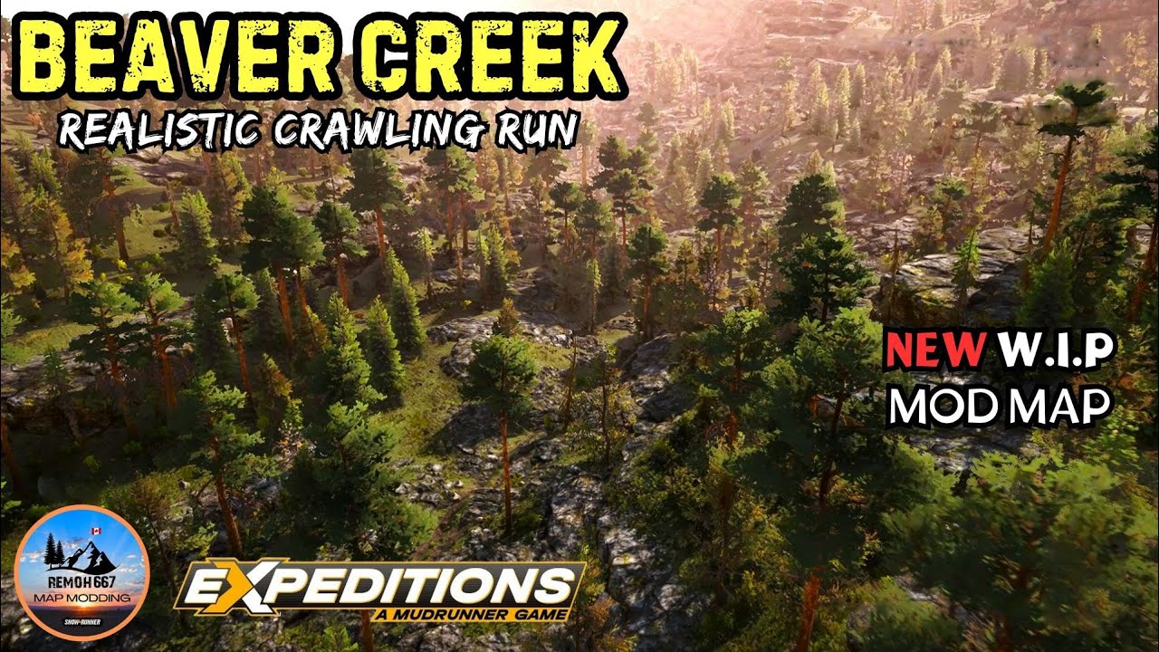 Realistic Mod Map Crawling Run - Expeditons: A Mudrunner Game