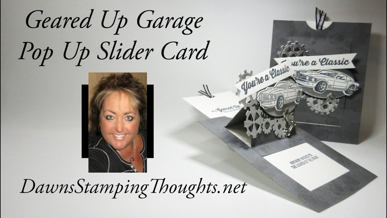 Geared Up Garage Pop Up Slider card