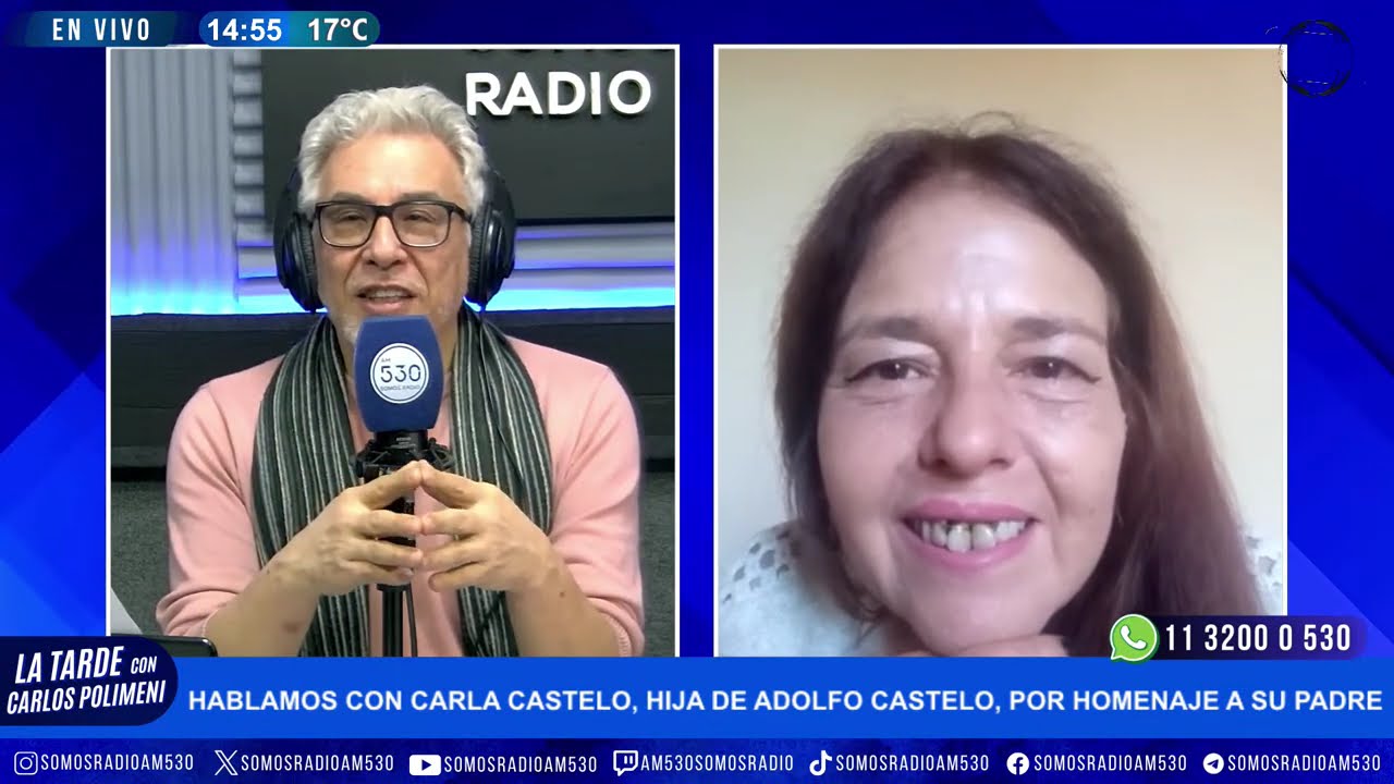 HOMENAJE A ADOLFO CASTELO: ENTREVISTA A SU HIJA, CARLA CASTELO, EN LA TARDE CON CARLOS POLIMENI