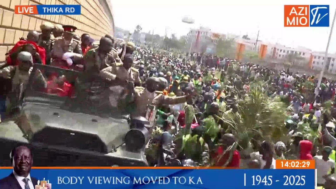 Arrival of the Late Rt. Hon. Raila Odinga, Nairobi