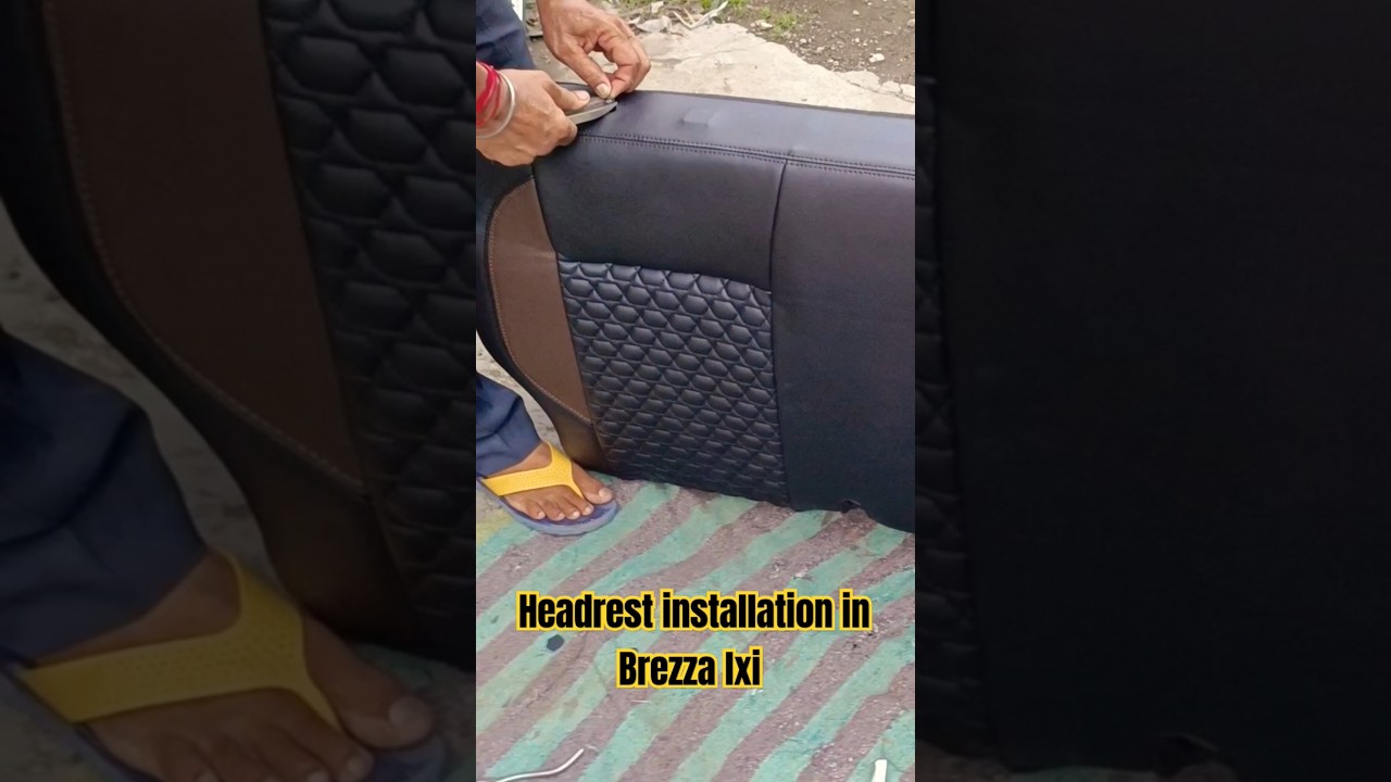 #brezzalxi #headrest #installation #brezzamodified #brezzamodification #marutibrezza