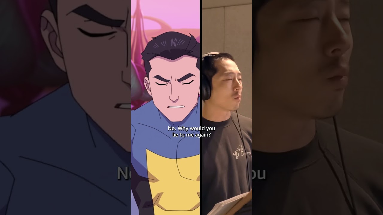 Steven Yeun voice acting as Mark Grayson | Invincible