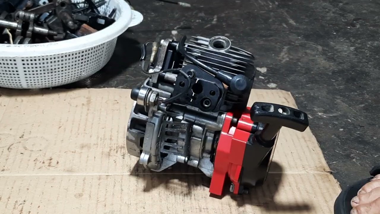 Sửa máy cắt cỏ 2t(tập15)canh tăng lửa.