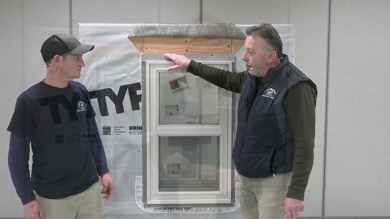 Installation of an Andersen 400 Series Tilt-Wash Window with the Energy Performance Panel.