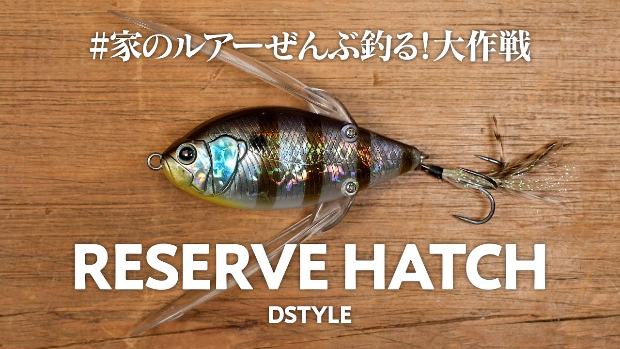 【祝 青木大介プロAOY】ステルス性の高い羽根がめちゃくちゃ良い！よく釣れるデカハネDSTYLEのレゼルブハッチ #家のルアーぜんぶ釣る大作戦 / 0024