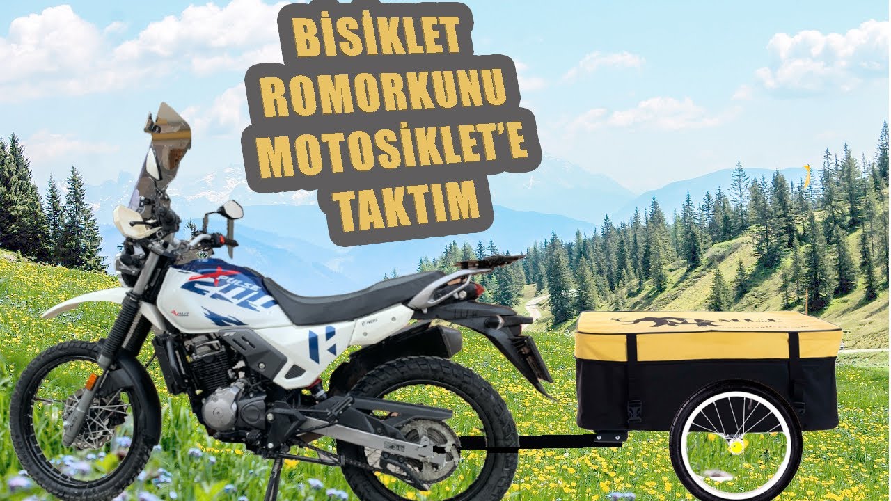 MOTOSİKLET İLE KAMP İÇİN EN UCUZ ROMORK.