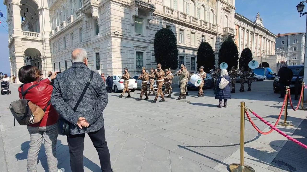 Trieste, prove per la cerimonia di saluto al Reggimento Piemonte Cavalleria 2° di rientro dal Kosovo