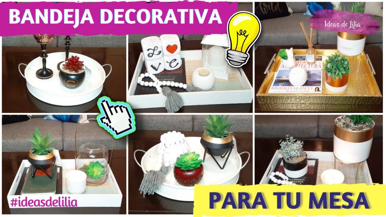 BANDEJAS DECORATIVAS / CENTRO DE MESA / Decora tu Sala 2021