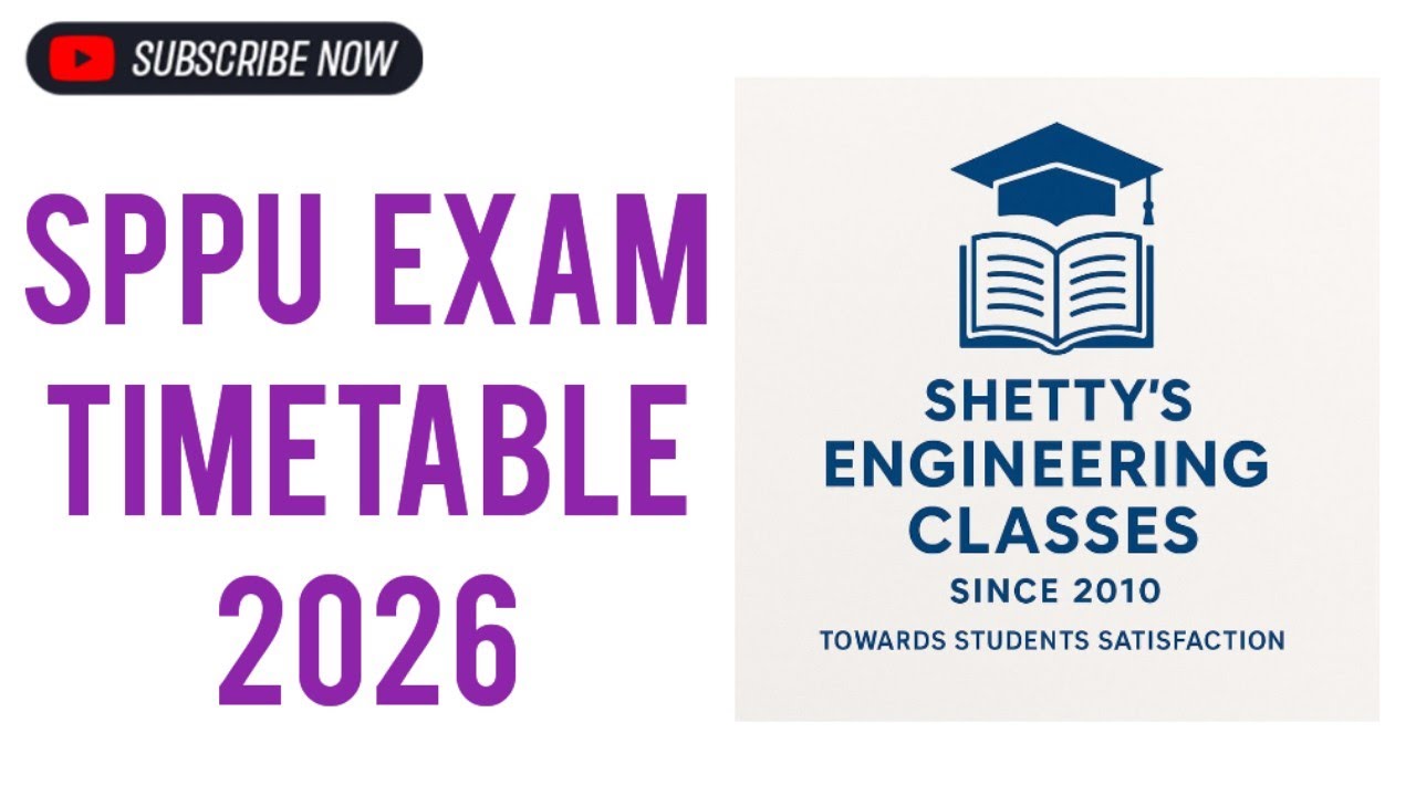 SPPU Engineering Exam Timetable 2026
