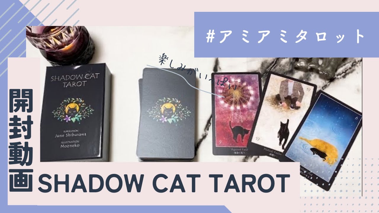 【開封動画】シャドーキャット・タロット ジューン澁澤＊日本語解説書付日本製 SHADOW CAT TAROT＊UNBOXING