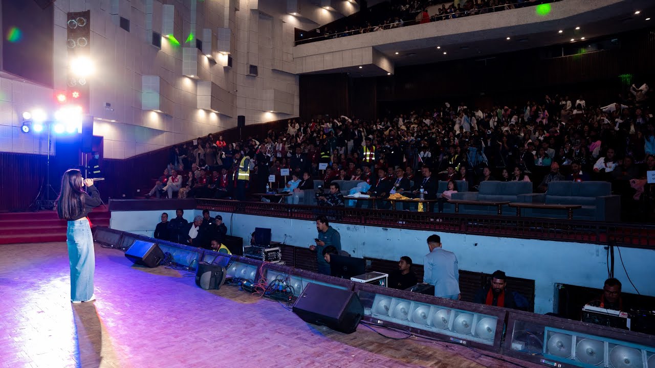 Samikshya Adhikari dazzles the audience with her live performance at Manaslu World College