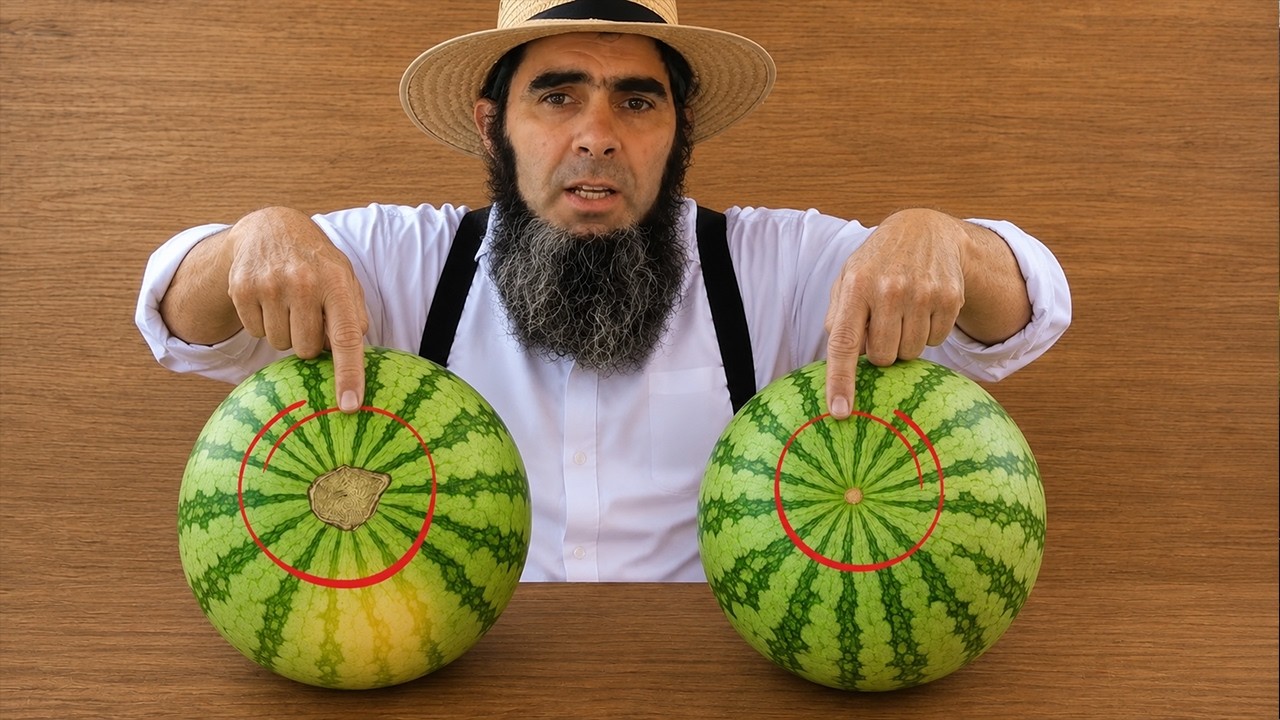 The Old AMISH Way to Pick a Sweet Watermelon Every Time | Amish lifestyle