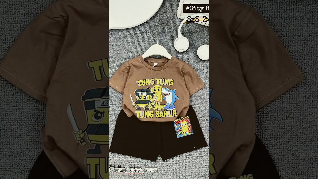 Sỉ quần &aacute;o trẻ em - Bộ b&eacute; trai Tung tung sahur #tungtung #tungtungtungsahur
