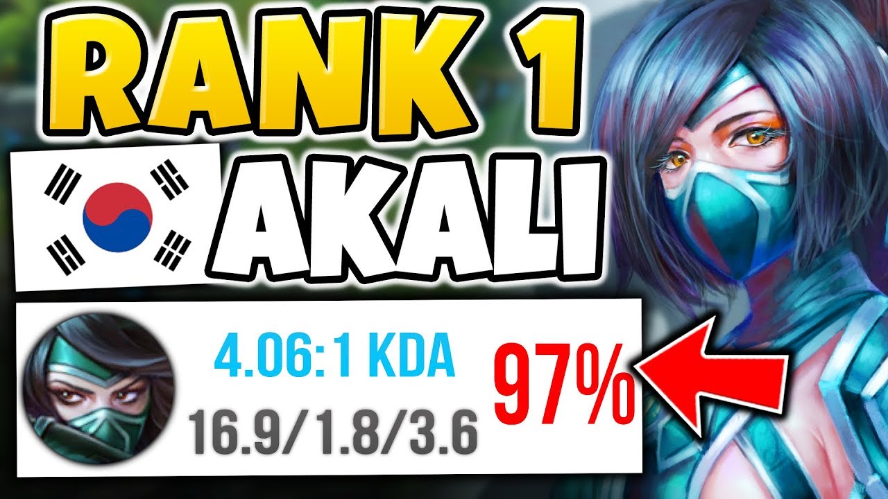 WTF? THE RANK 1 AKALI HAS 97% WINRATE IN KOREA!?! HIS BUILD IS BEYOND BROKEN!! - League of Legends