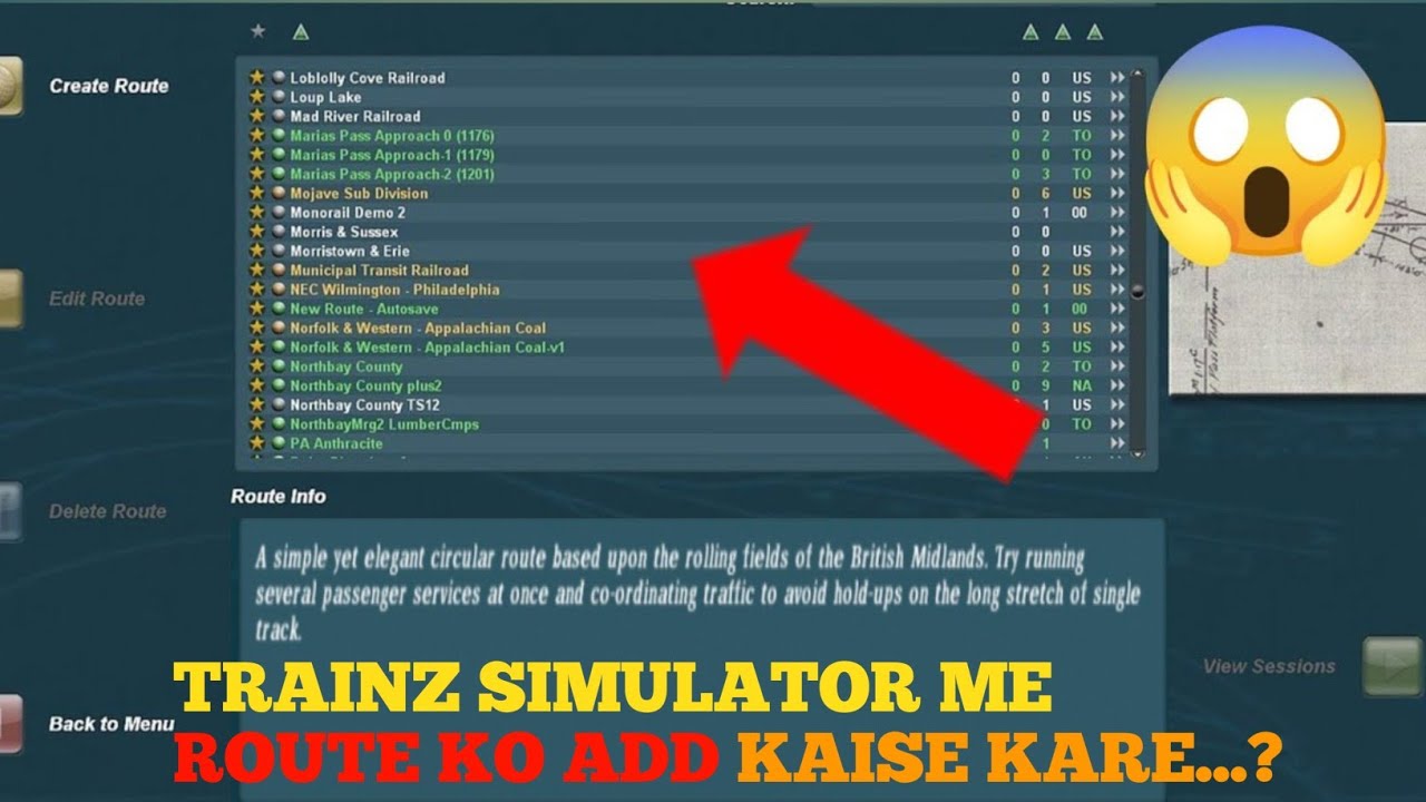How To Add Indian Route In Trainz Simulator Android || Trainz Simulator Me Route Ko Add Kaise Kare