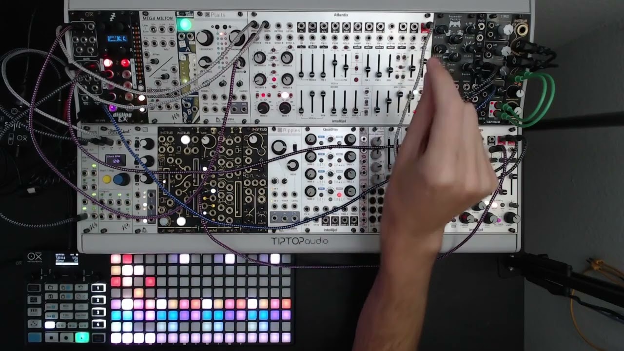 Intellijel Atlantix patches with the Oxi One