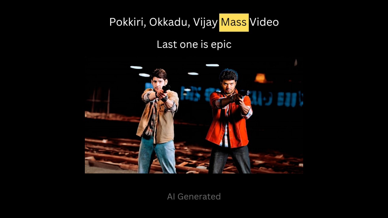Pokkiri, Okkadu, Vijay Mass Video #Vijay #Pokkiri #Vijay #MassVideo