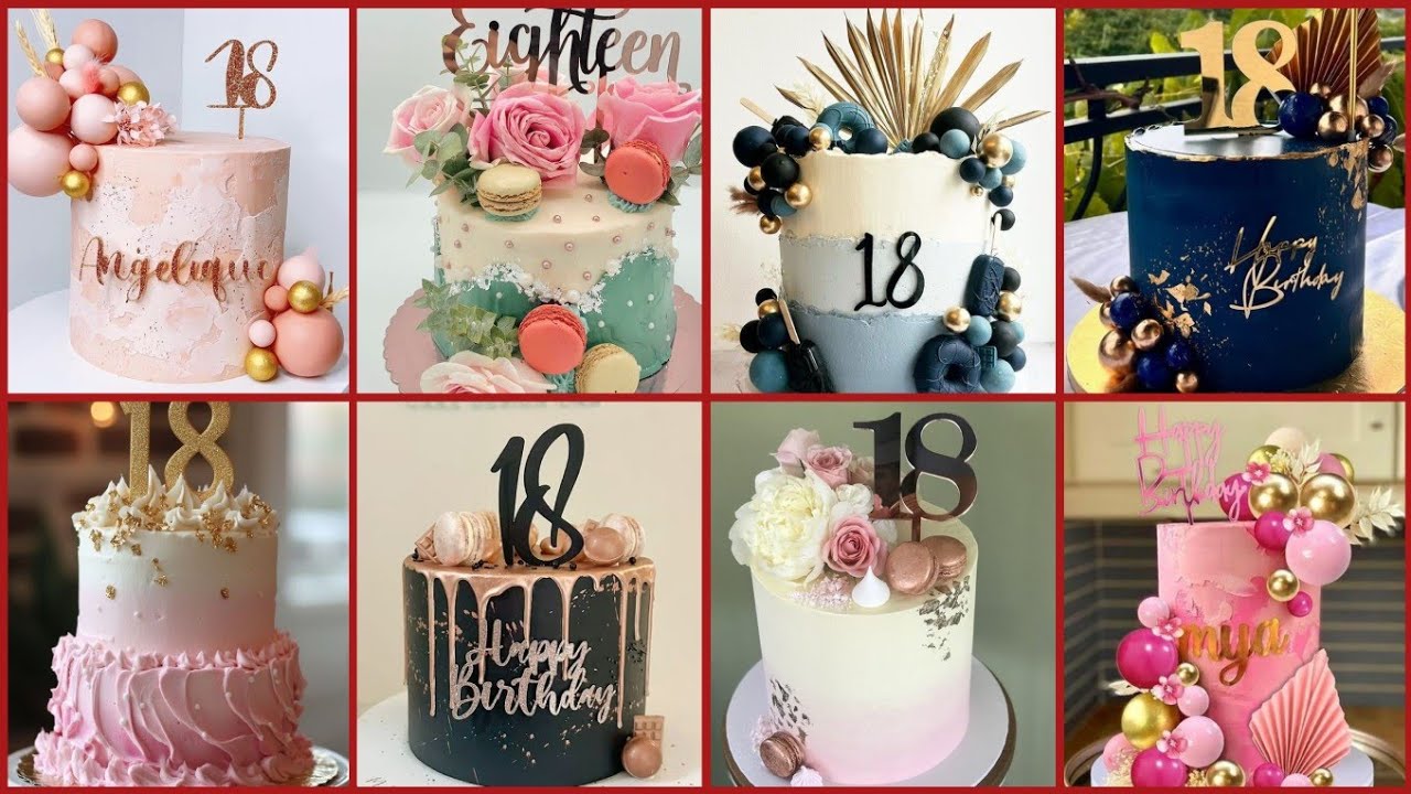 Best 18th Birthday Cake Decorating ideas | Latest 50+ Amazing 18th Birthday Cakes