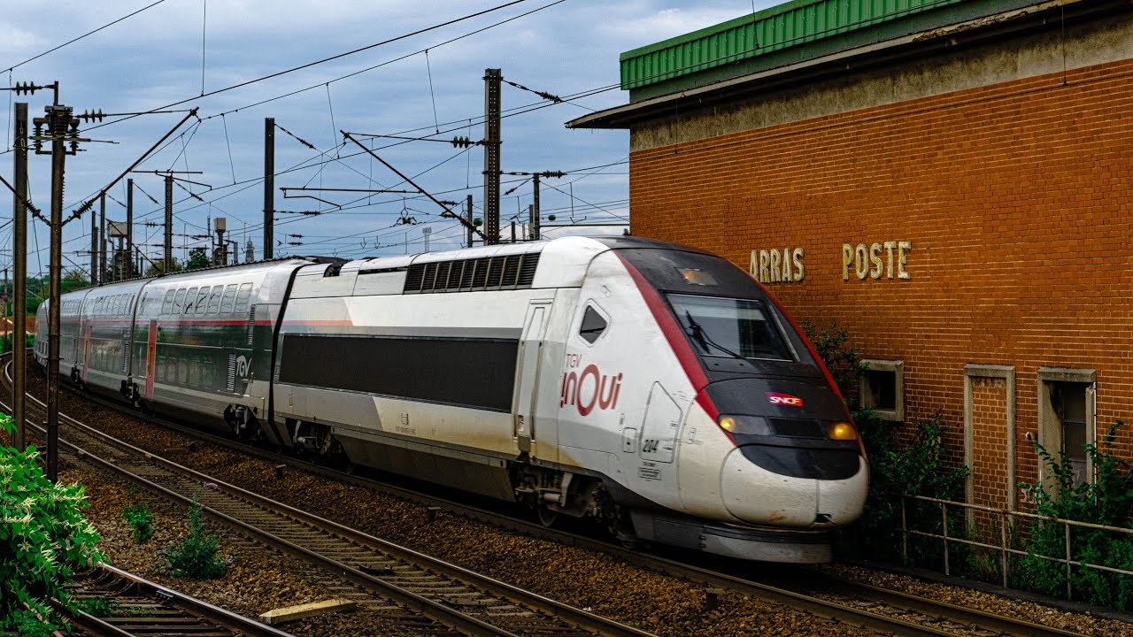 TGV EN ACTION EN GARE D'ARRAS / RACCORDS ET SÉPARATIONS DE TGV !