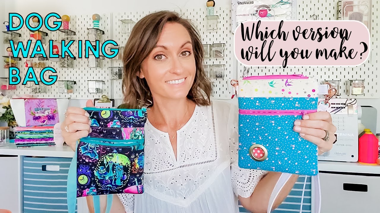 Slim Dog Walking Bag By Sewn Ideas! Easy Crossbody Bag - Full Walk-through!