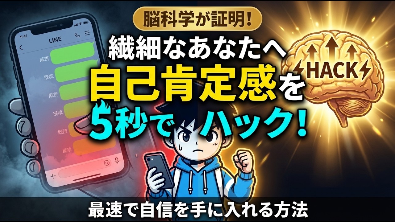 繊細な人必見｜脳科学が証明した「自己肯定感」を5秒で回復させる方法