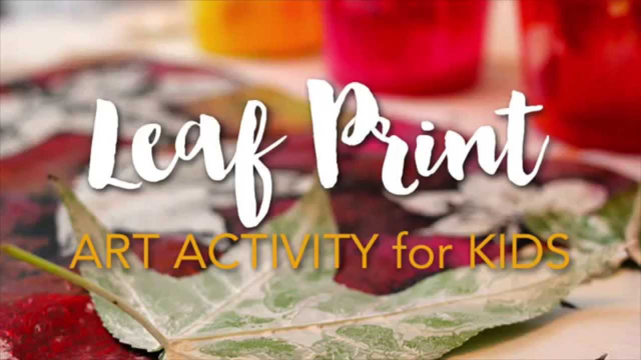 Leaf Print Activity for Kids