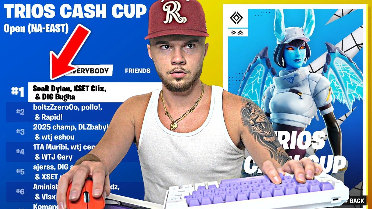 Я сыграл свой первый денежный кубок Fortnite... (трио)