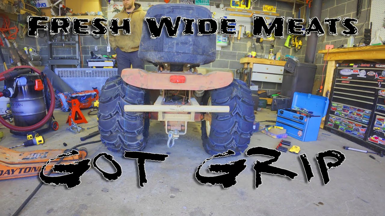 Wide Load, mud mower gets ITP mud lites and new wheels.