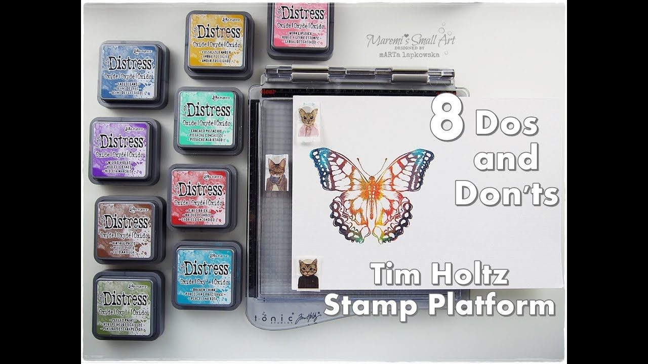 8 Dos and Don'ts using Tim Holtz Stamp Platform ♡ Maremi's Small Art ♡