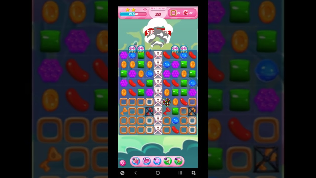 Learn to clear Candy Crush Saga Level 5120 without Boosters | Tips and Tricks