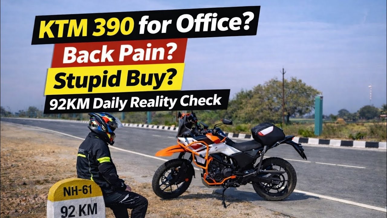 KTM 390 Adventure Daily Comfort Test | 92KM Office Commute (Ep 3).