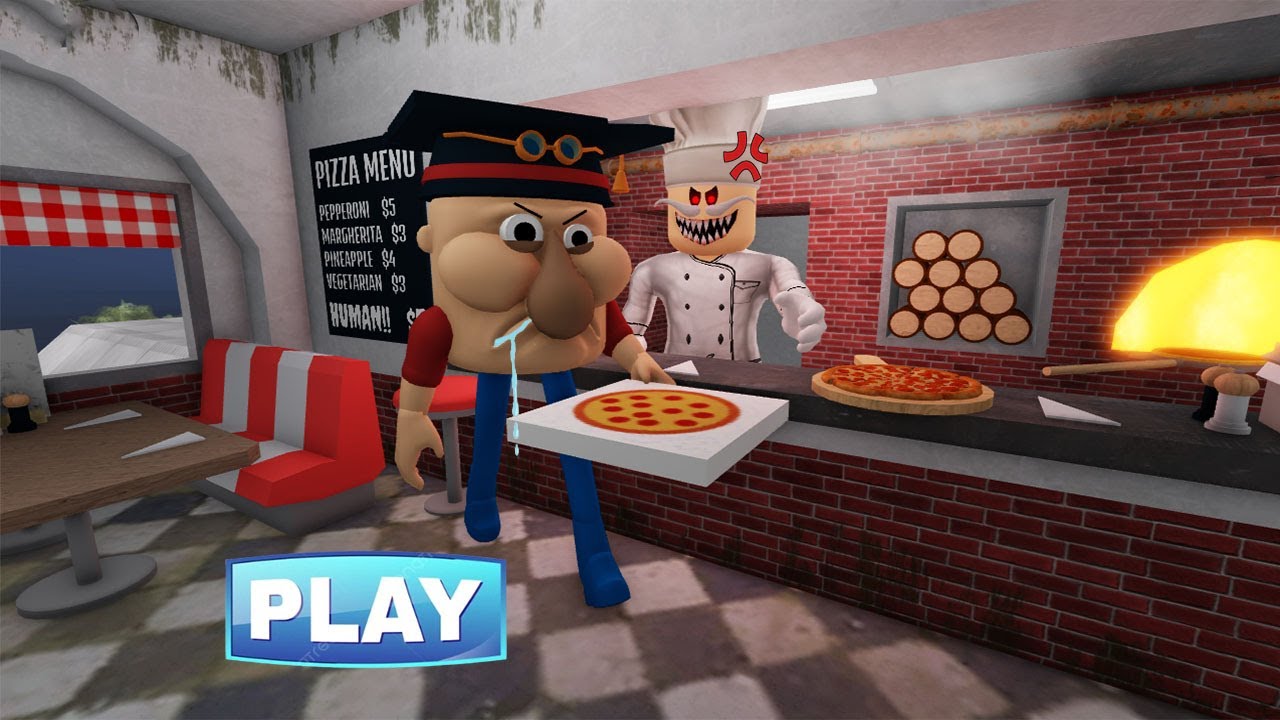 MR.MEANIEHEAD STEAL PIZZA FROM PAPA PIZZA !! WILL CATCH HIM ?? WALKTHROUGH GAMEPLAY 