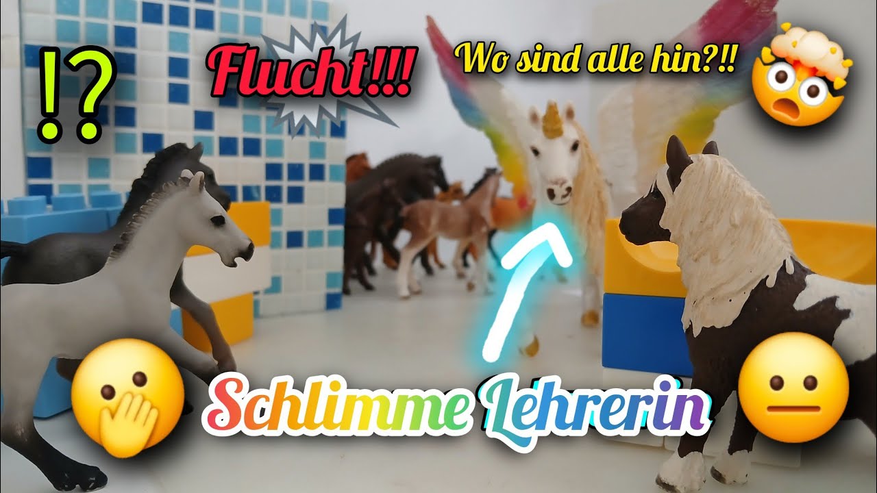 🐴Ausbruch von der Schule🤣|Schleich Pferde film