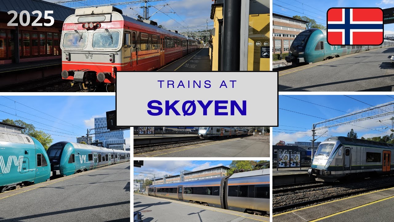 🚅 Trains at Skøyen | Norway 🇳🇴 | 29.09.2025