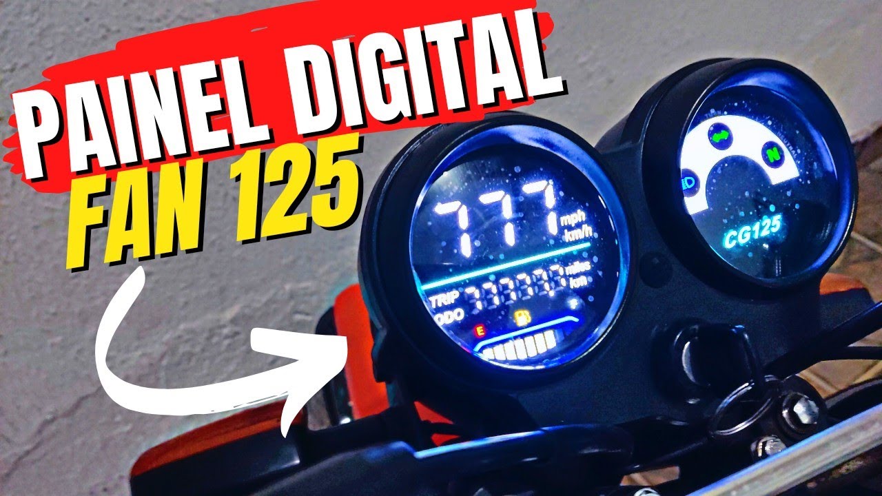 PAINEL DIGITAL FAN 125 - COMO INSTALAR, DÚVIDAS, DICAS, PRESTA?