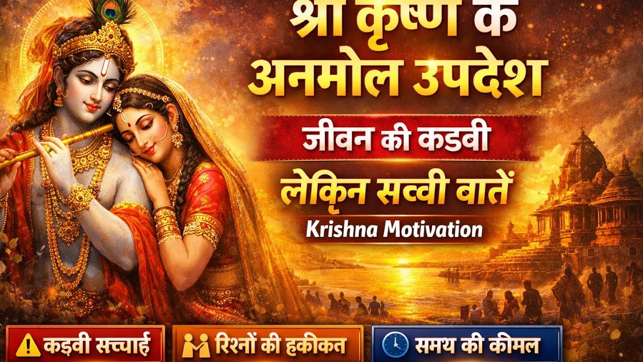 श्री कृष्ण के अनमोल उपदेश | जीवन बदल देने वाली सच्चाई | #Krishna#Motivational#Speech#viralvideo 
