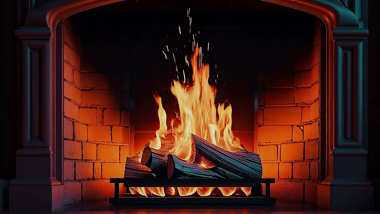 Fireplace 4K Ultra HD | Relaxing Crackling Fire Sounds for Sleep, Study & Cozy Nights