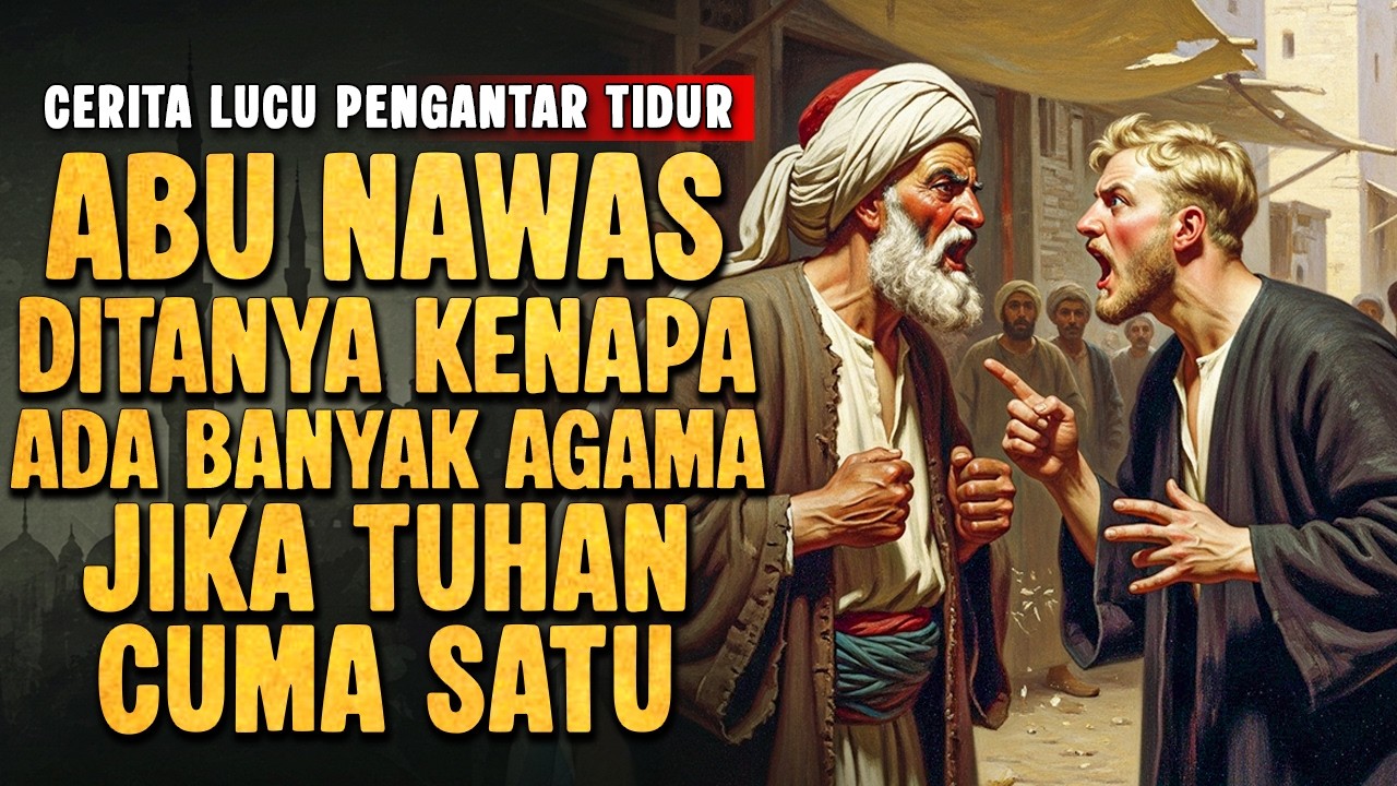 ABU NAWAS DITANYA ATHEIS KENAPA ADA BANYAK AGAMA JIKA TUHAN CUMA SATU || CERITA LUCU PENGANTAR TIDUR