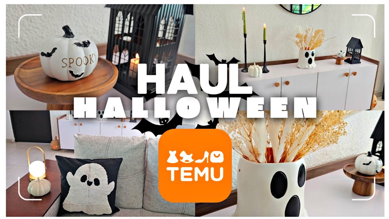 HAUL TEMU Halloween 2024 👻 Decoración Para Halloween ✨ IDEAS PARA DECORAR HALLOWEEN 🦇 TEMU OFERTAS