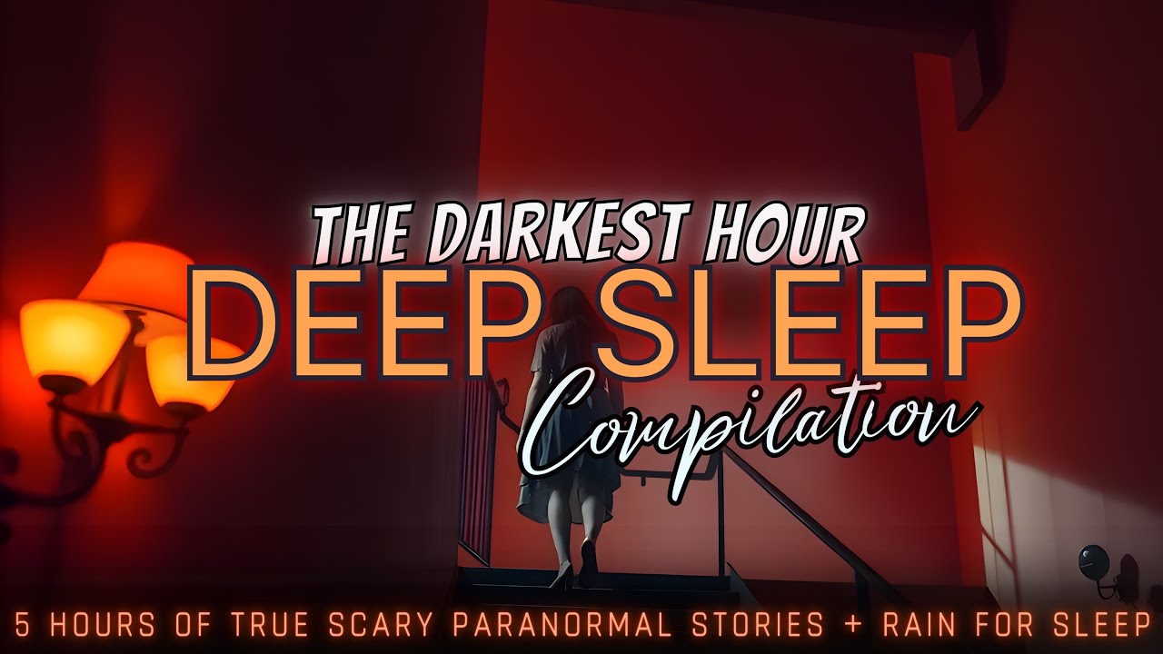 5 Hours of TRUE Scary Paranormal Stories + rain for sleep 😴 NO ADS, dark screen