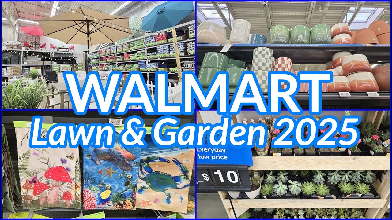 WALMART LAWN AND GARDEN CENTER 2025 PATIO FURNITURE OUTDOOR DECOR PLANTERS
