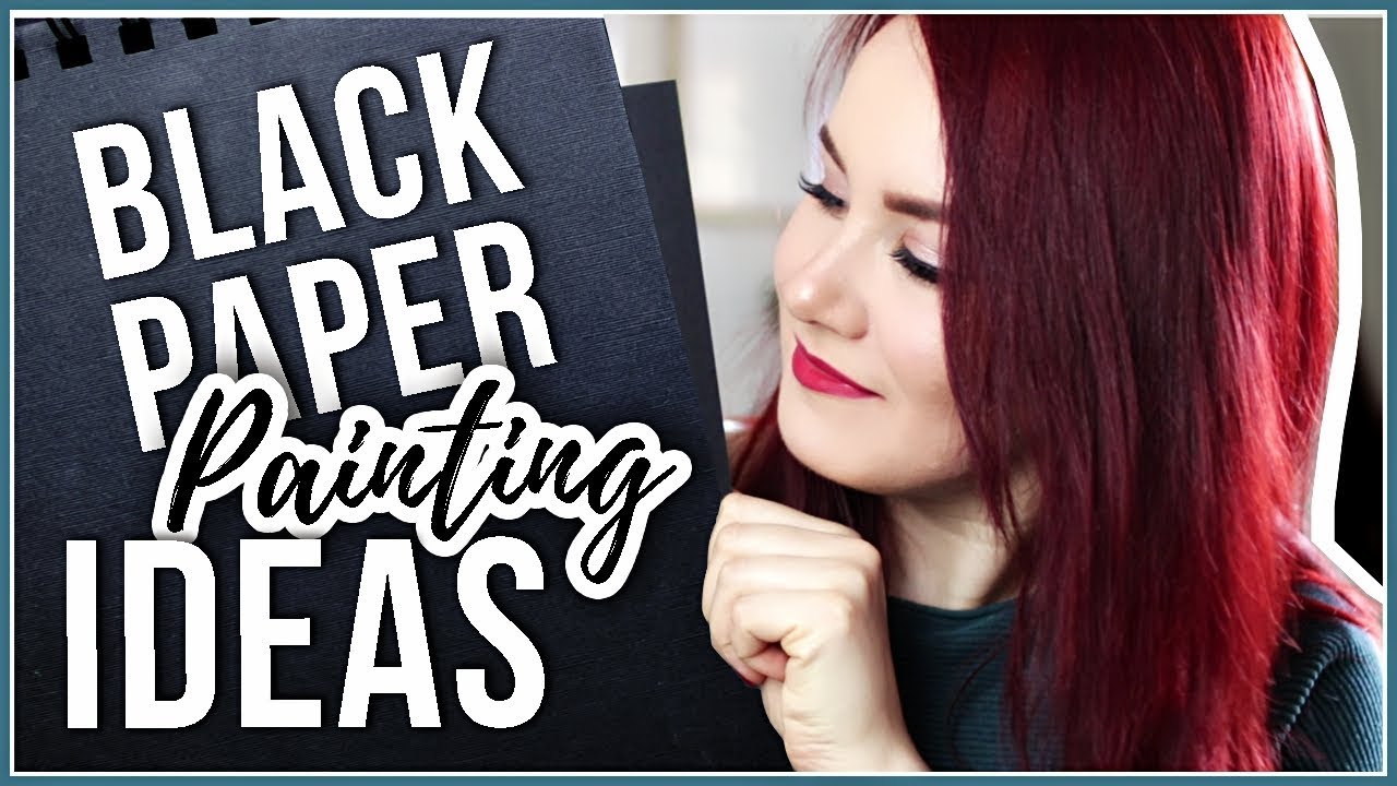 Solid Black Sketchbook Painting Ideas! Using Posca Pens, Metallic Watercolors & Pastel Pencils!