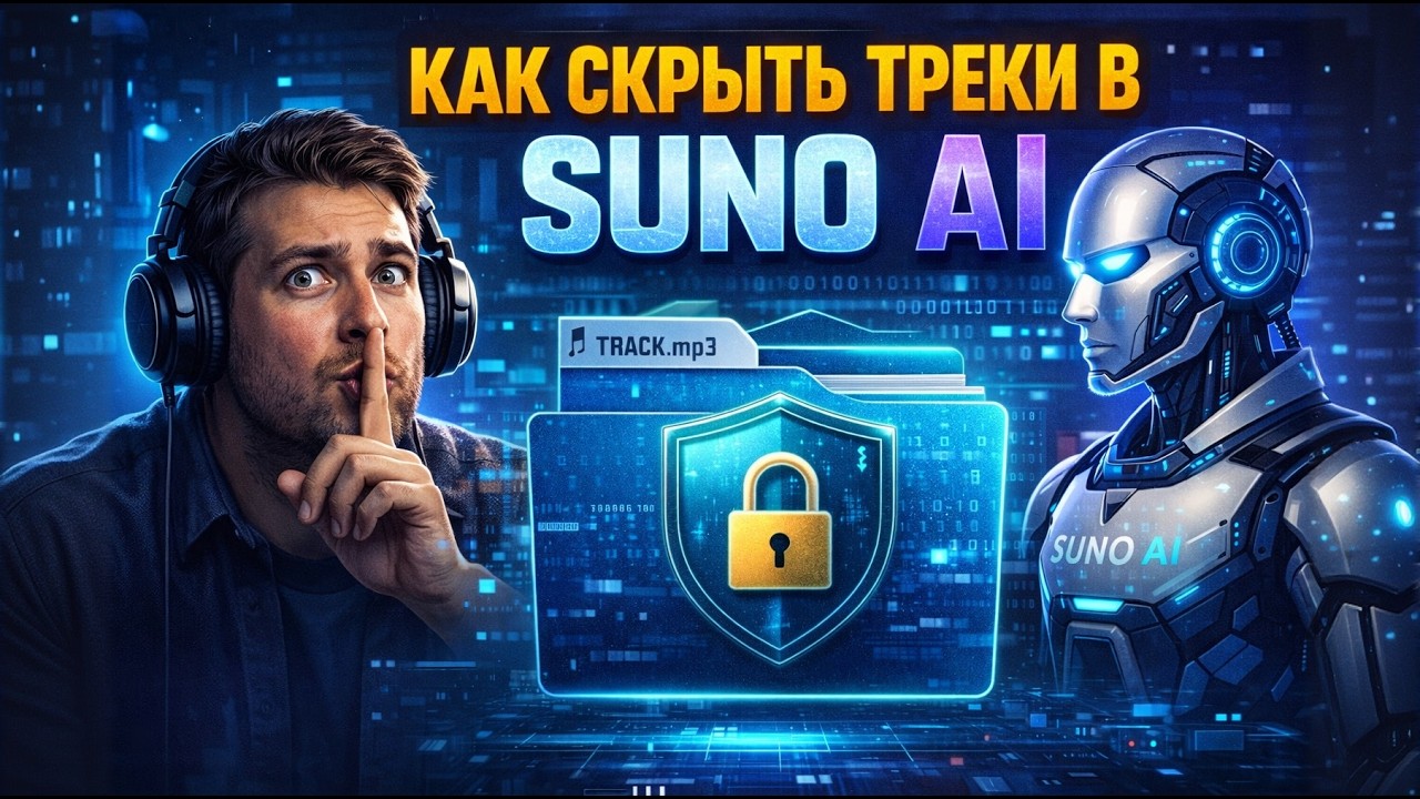 КАК СКРЫТЬ ТРЕКИ В SUNO AI (МАСТЕР SUNO)