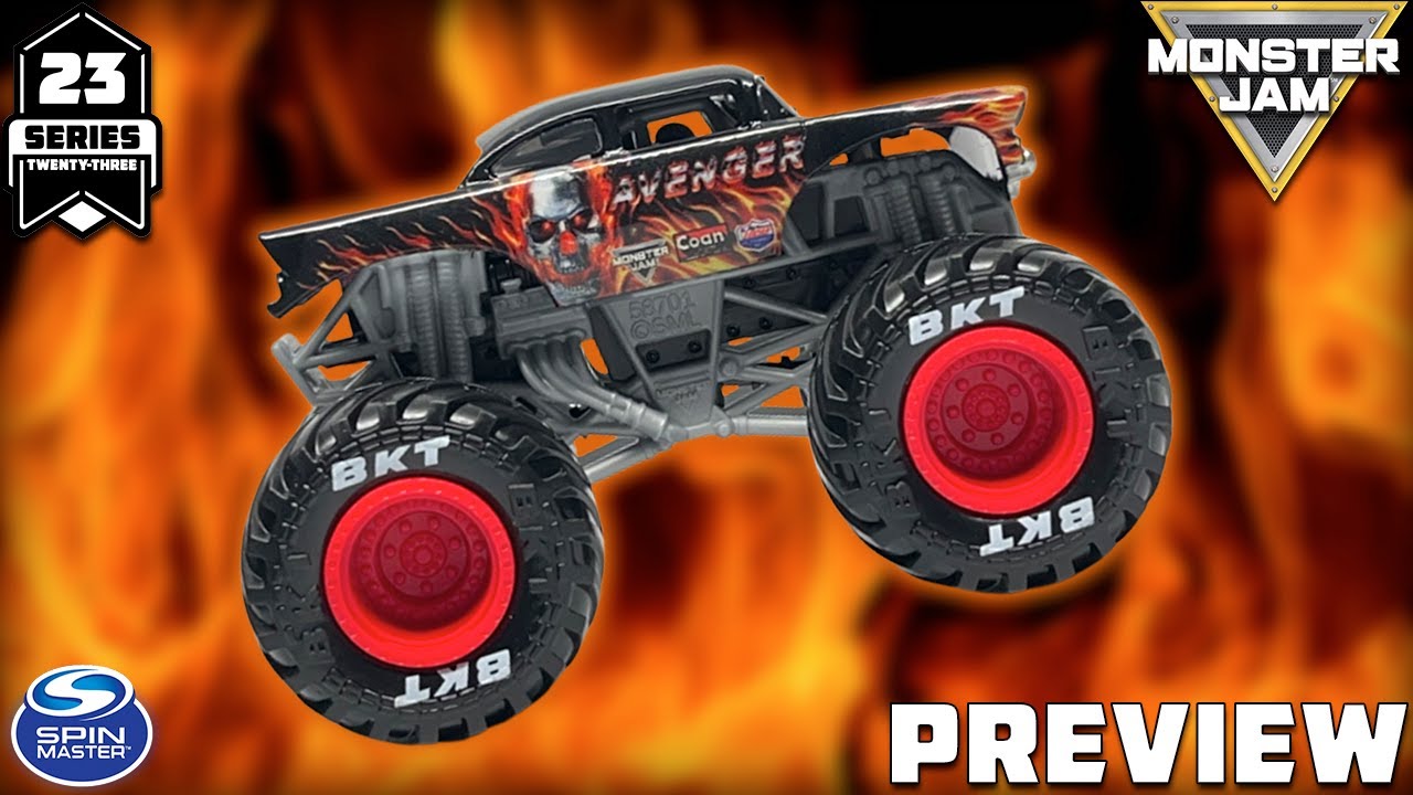 SPIN MASTER MONSTER JAM SERIES 23 PREVIEW | AVENGER FIRE