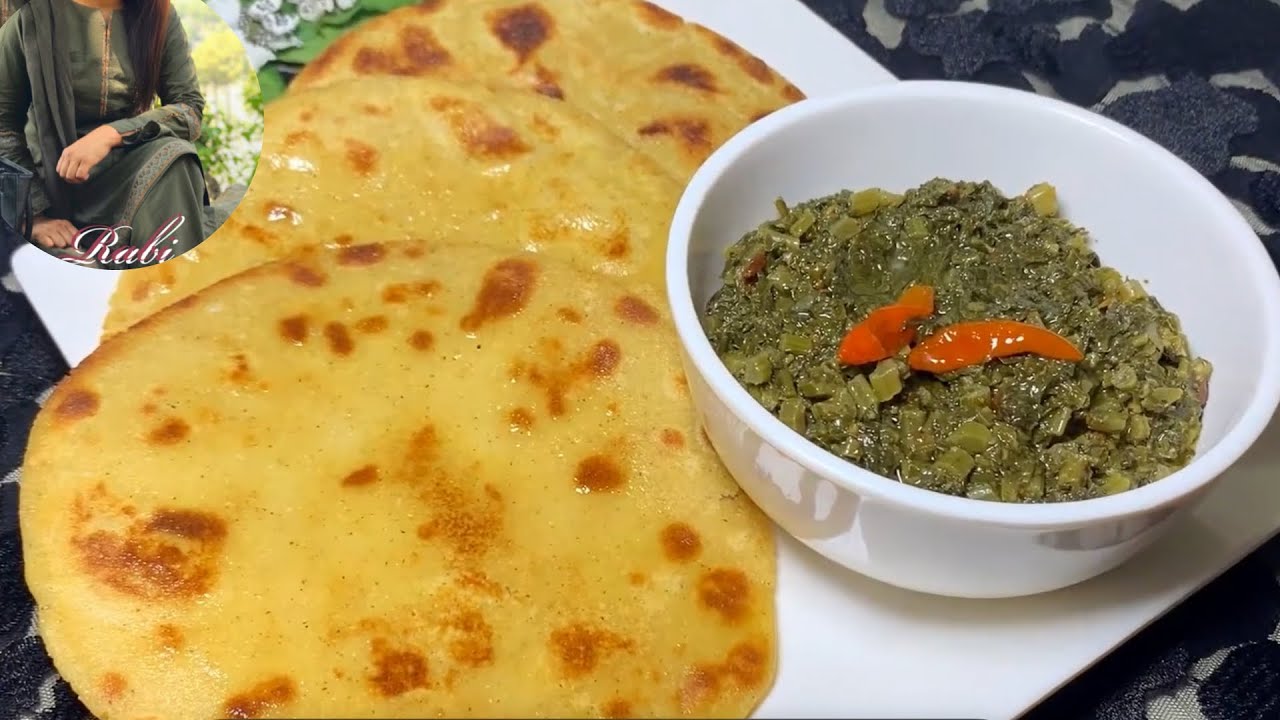 Saagh Aur Makai ki Roti | Easy way to make makai ki roti | Easy Recipe#recipe 