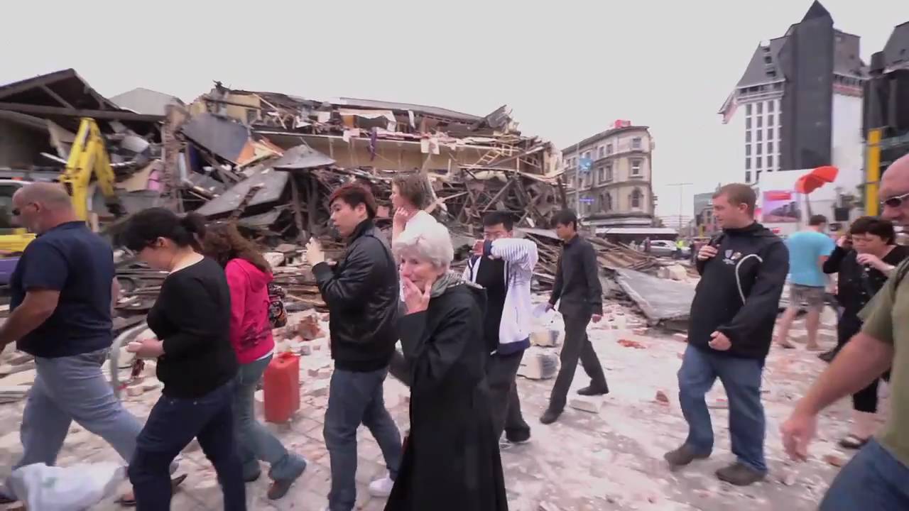 1 Minute After The Christchurch Earthquake - 22 February 2011 - 182 confirmed dead