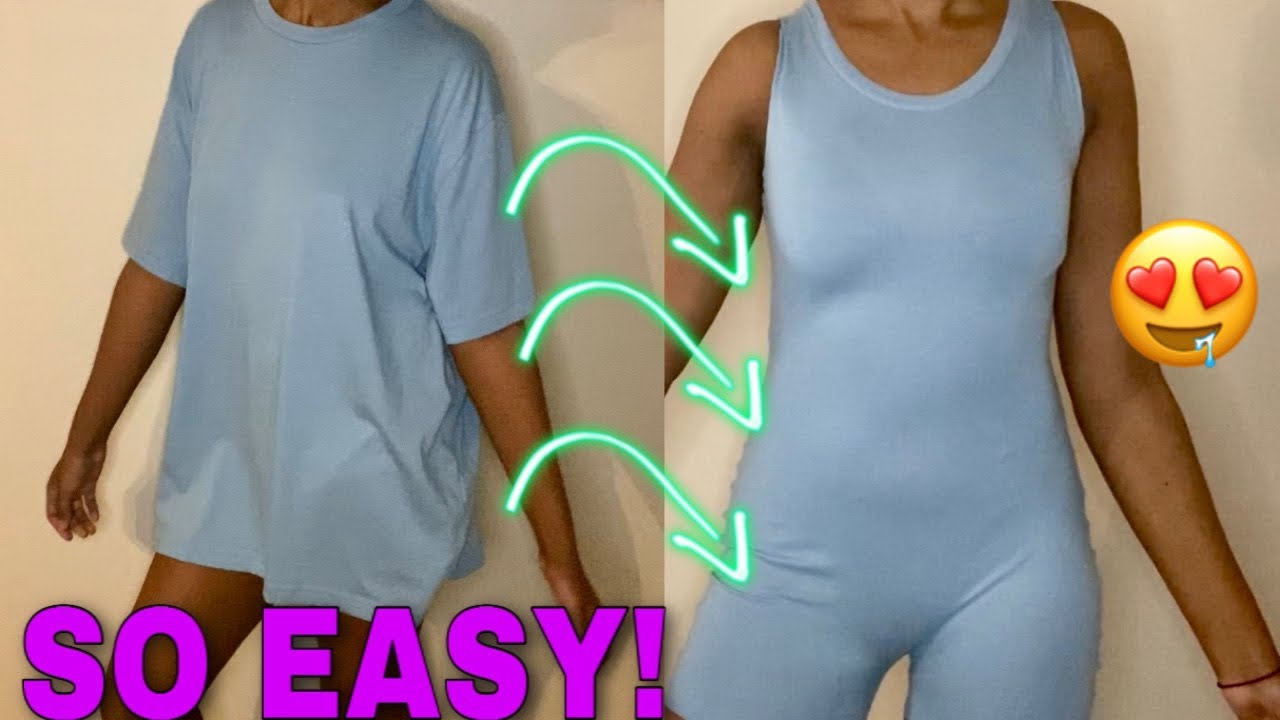 DIY ROMPER FROM TSHIRT | NO SEWING MACHINE!