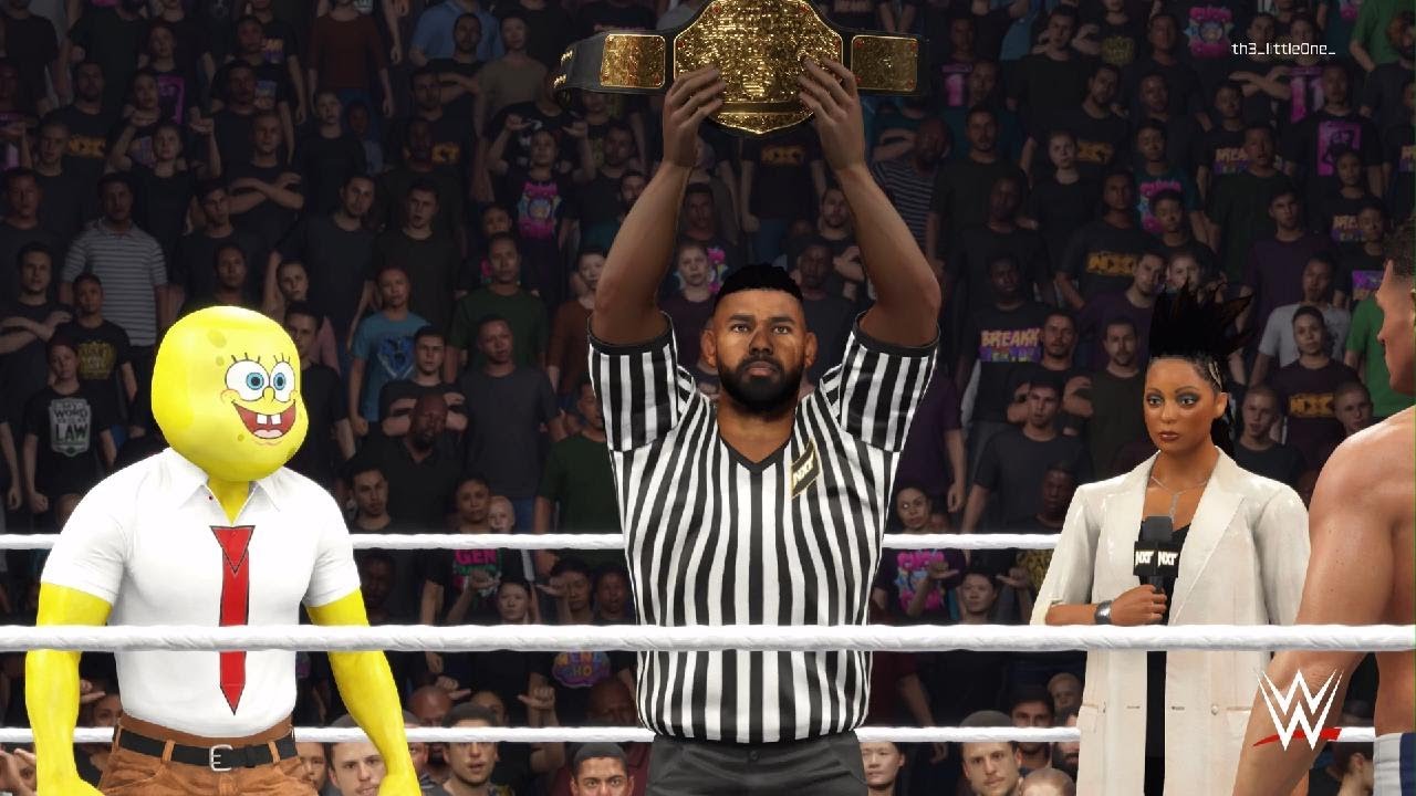 SpongeBob vs GUNTHER | WWE World Championship | Last Man Standing