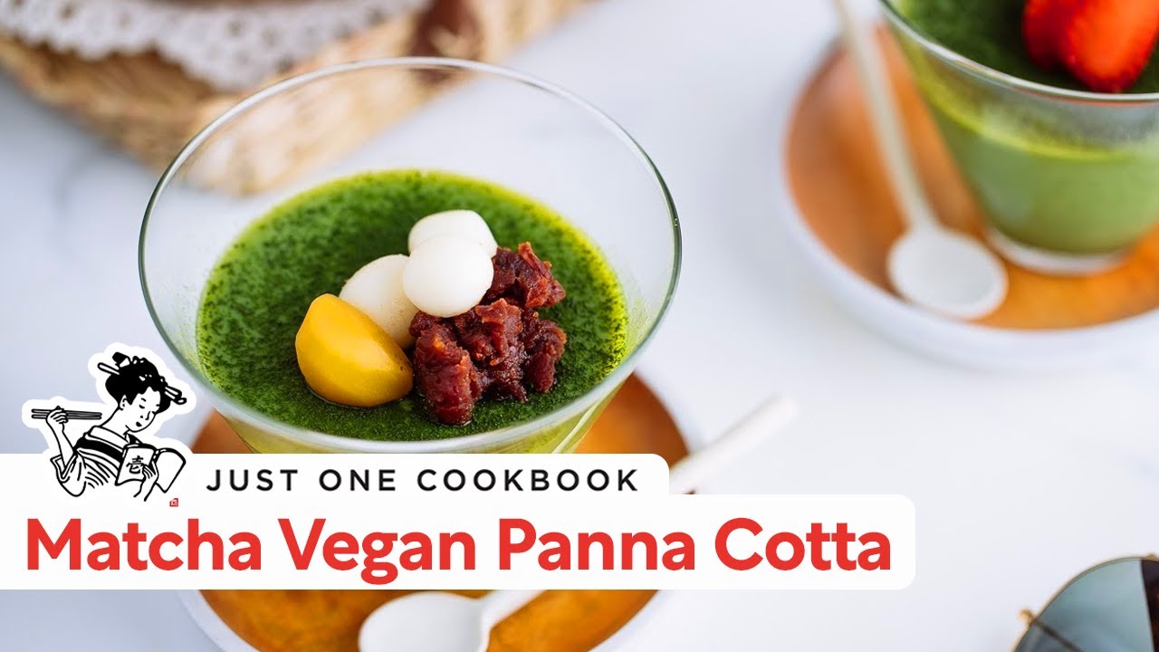 How to Make Matcha Vegan Panna Cotta (Recipe) ヴィーガン抹茶パンナコッタの作り方 (レシピ)